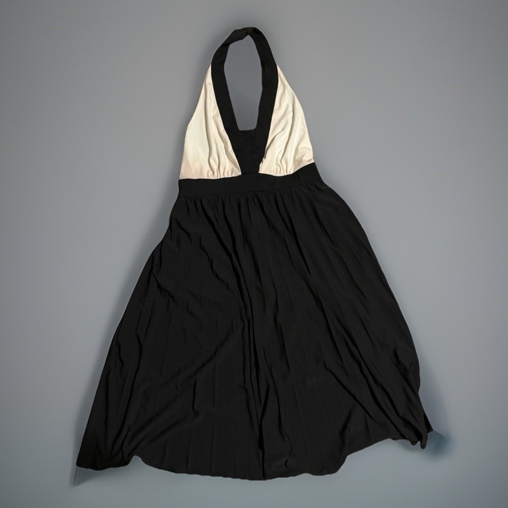 VTG Maggy London Haltered Pleated Dress -6